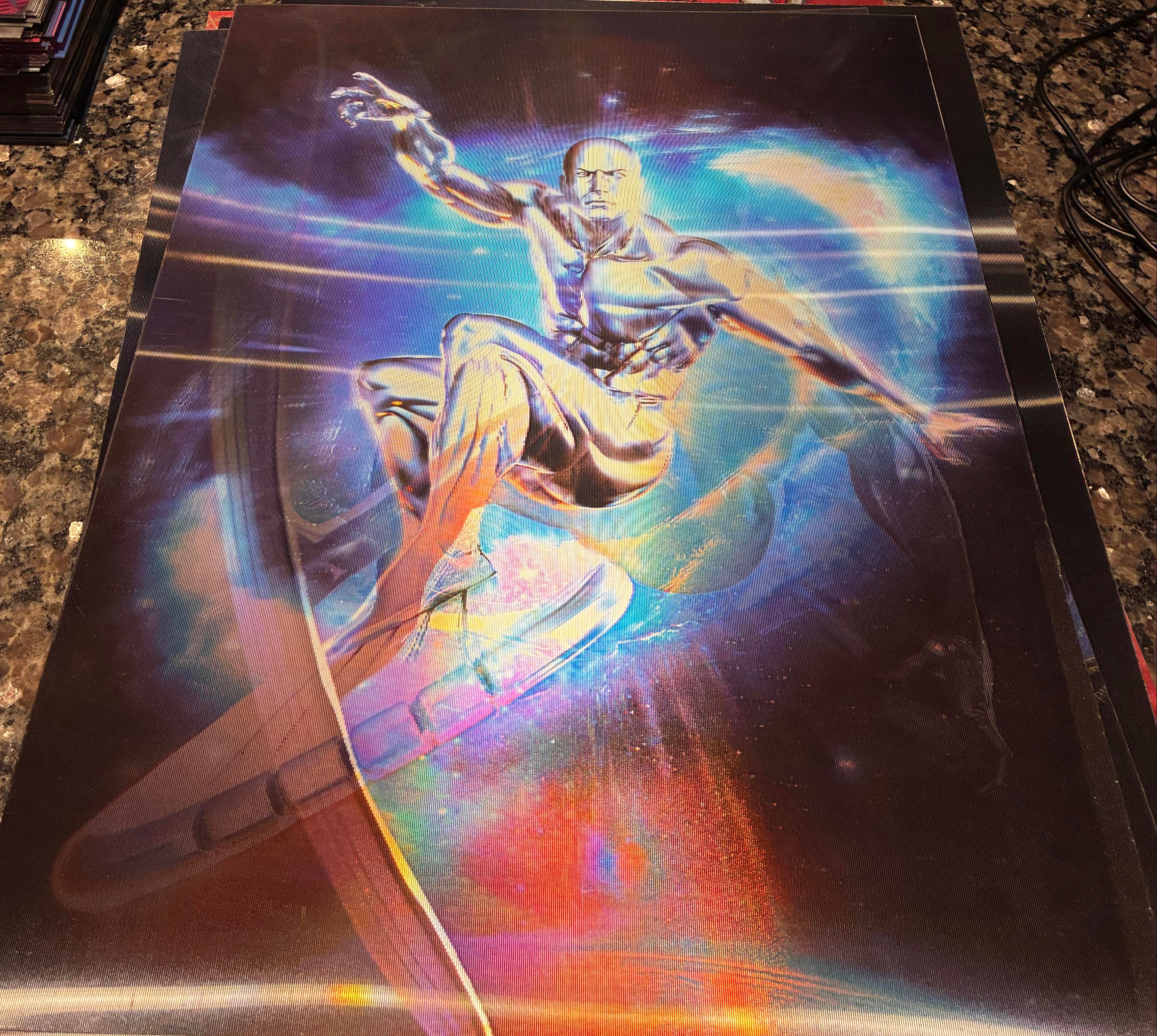 3D Poster (15.5 x 11.5) Silver Surfer