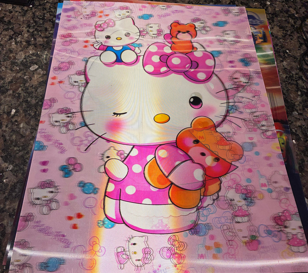 3D Poster (15.5 x 11.5) Hello Kitty
