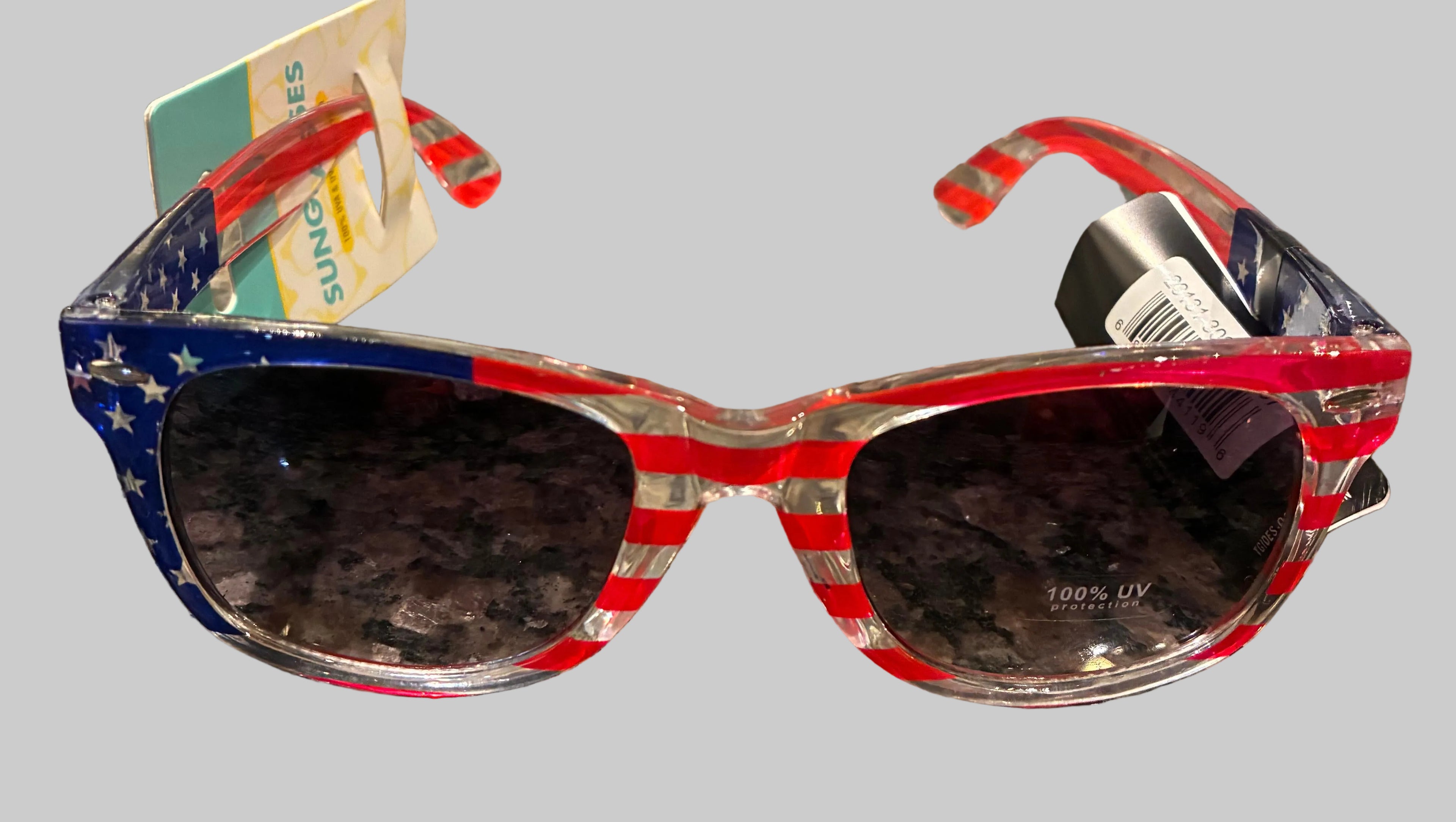100% UV Protection Icon Eyewear Sunglasses (Red/White/Blue)
