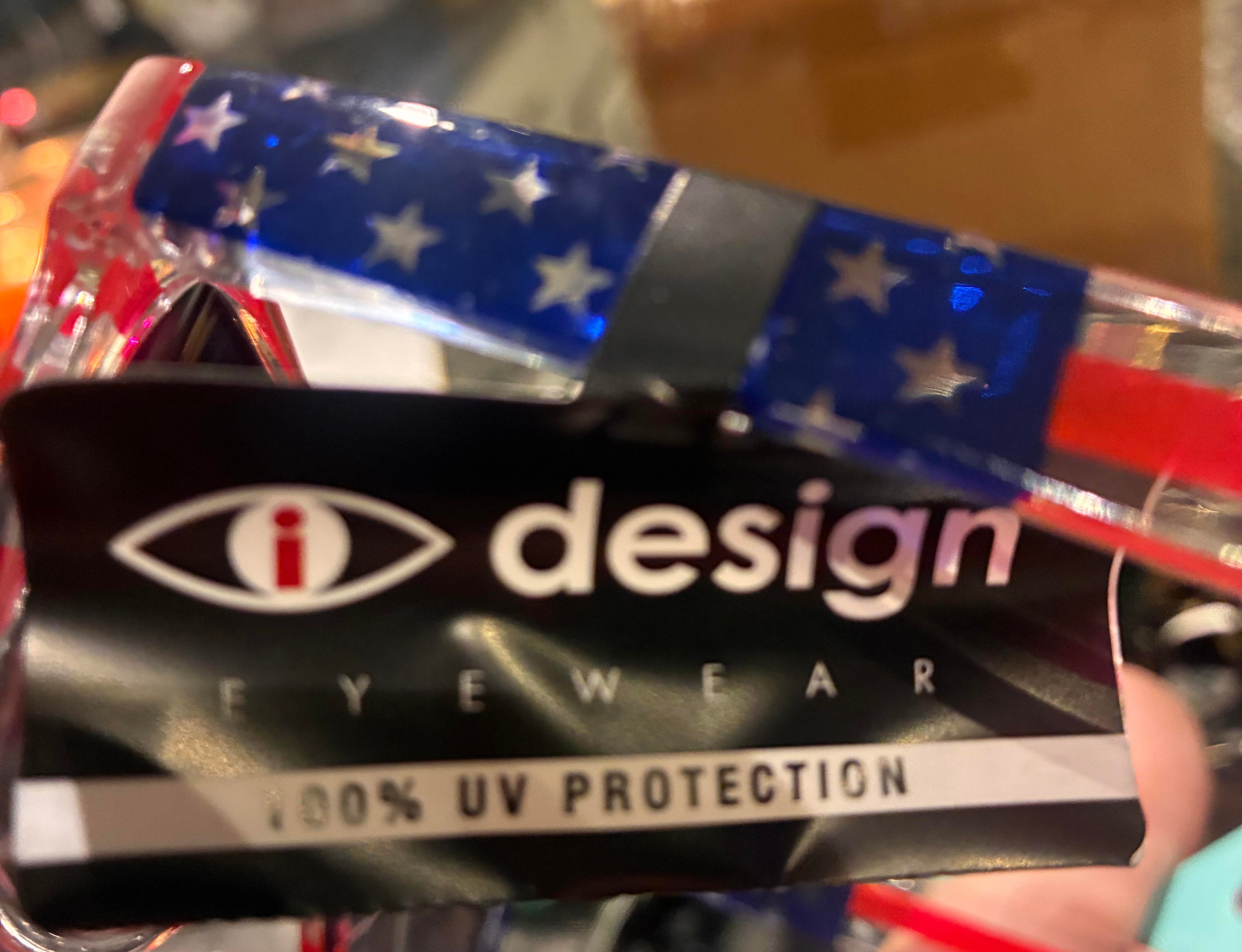 100% UV Protection Icon Eyewear Sunglasses (Red/White/Blue)