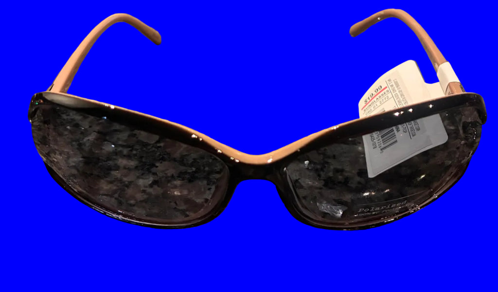 Target Brand Sunglasses, Black/Tan