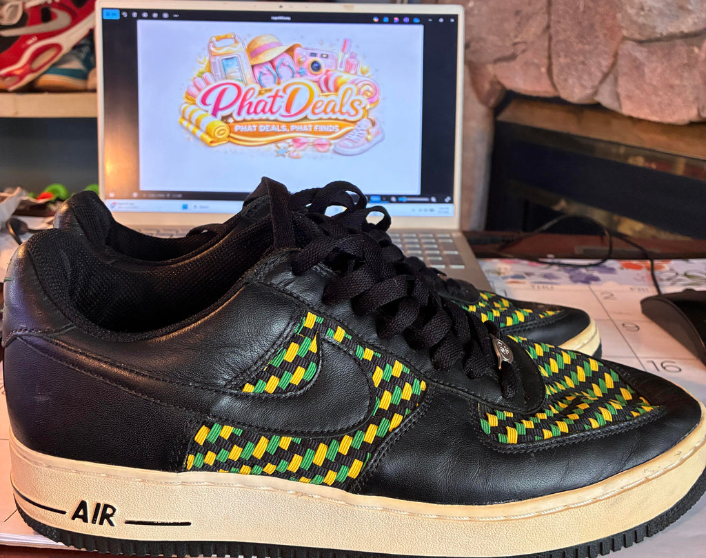 Nike Air Force 1 Premium Black Size: 10M - Pre-Owned