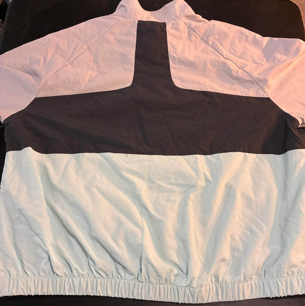 Men's DSG Running Windbreaker Jacket ~ Blocked Nylon Popover Graphite ~ 2XL
