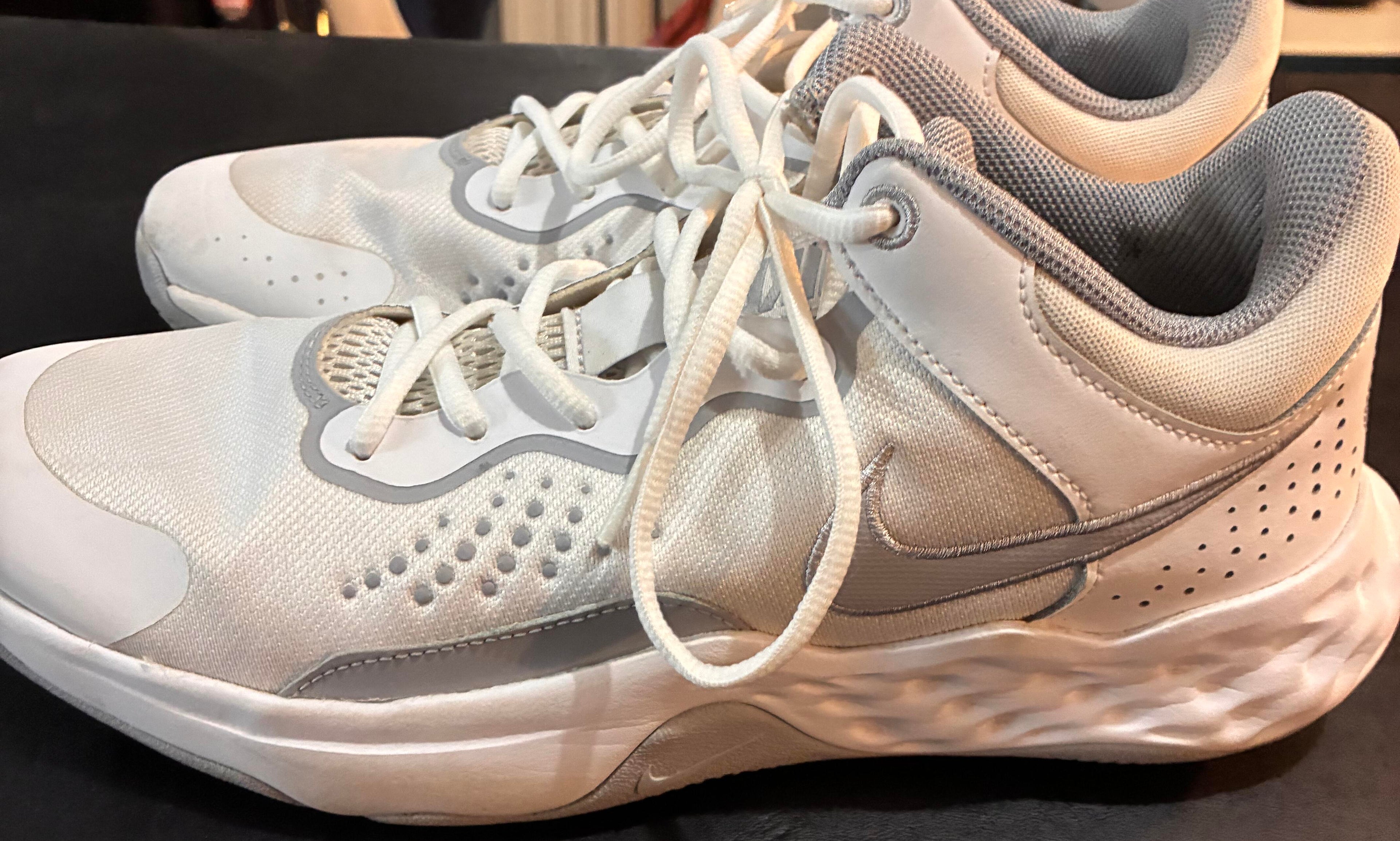 Nike Fly.By Mid 3 White Wolf Grey Mens 10.5 Pre-Owned
