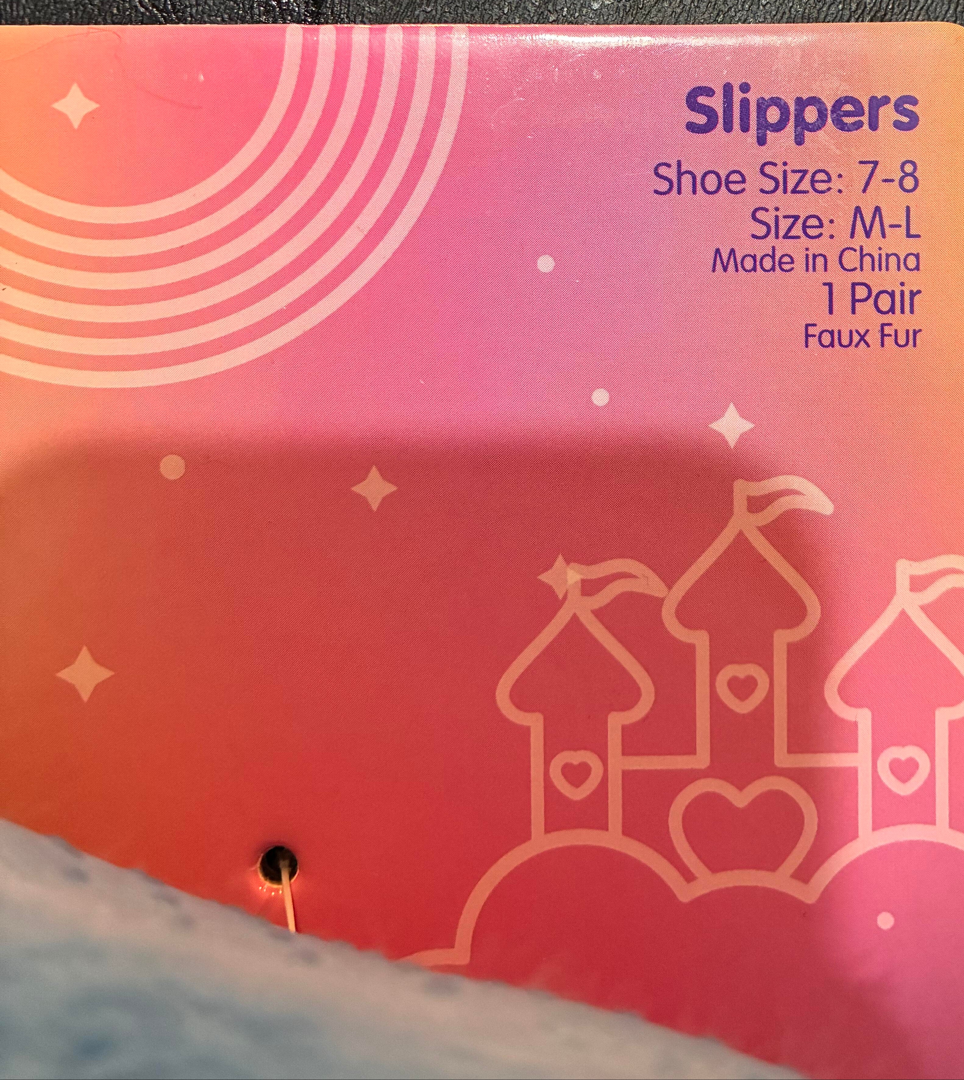 Care Bear Slippers Size 7-8