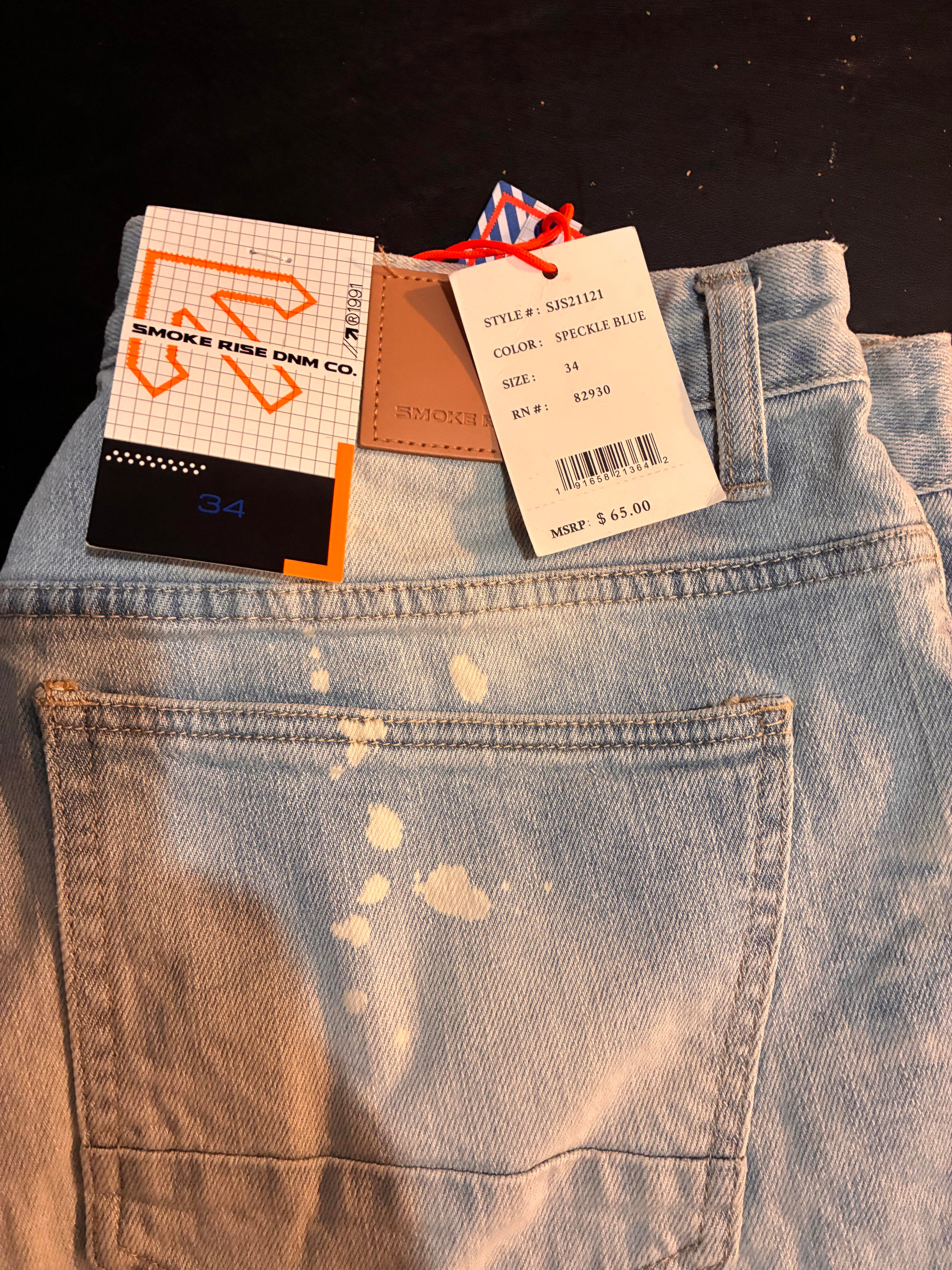 Smoke Rise Denim Jean Short Size 34 Men