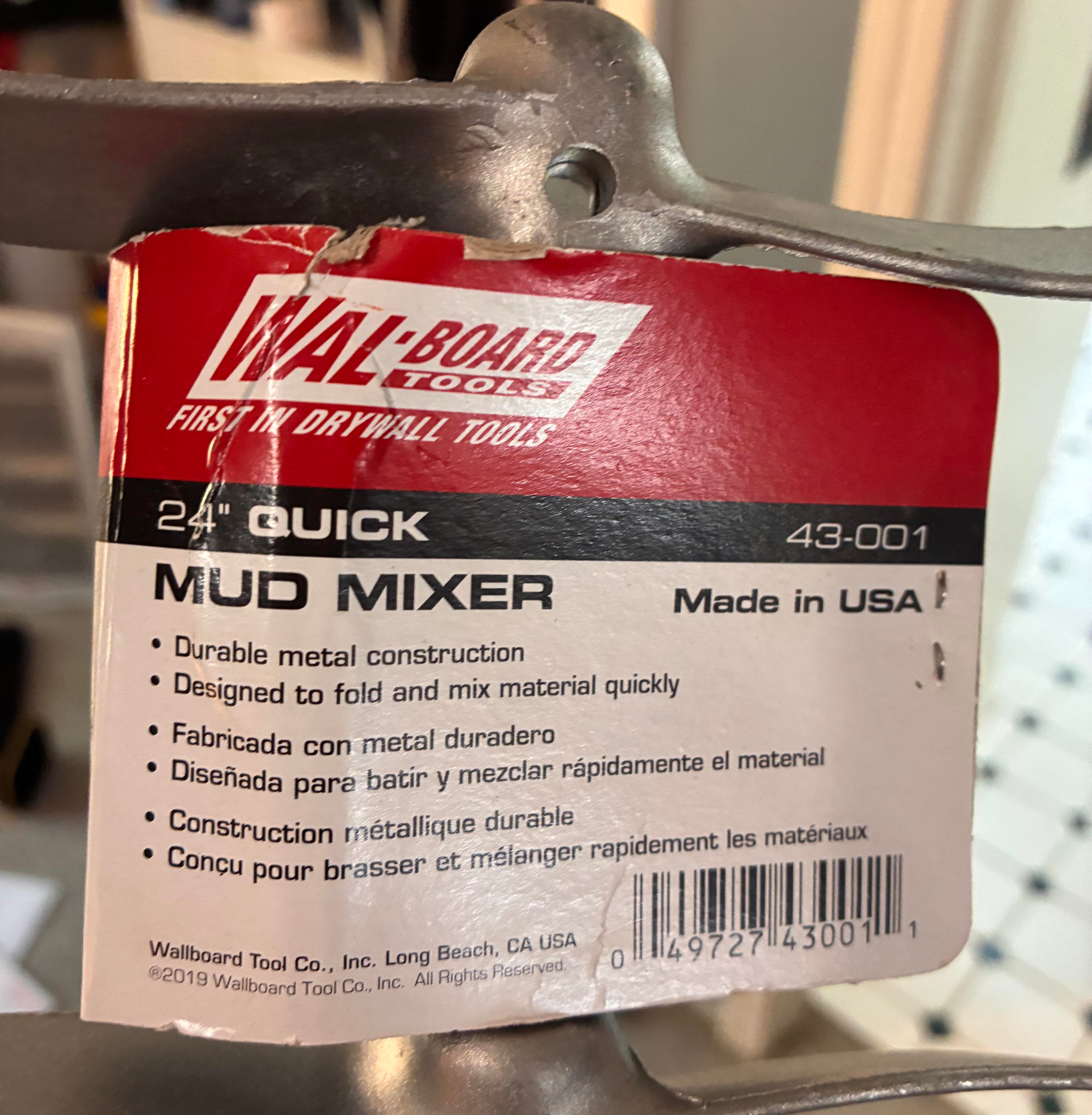 WAL-BOARD TOOLS Quick Mixers, 24 Inch Length