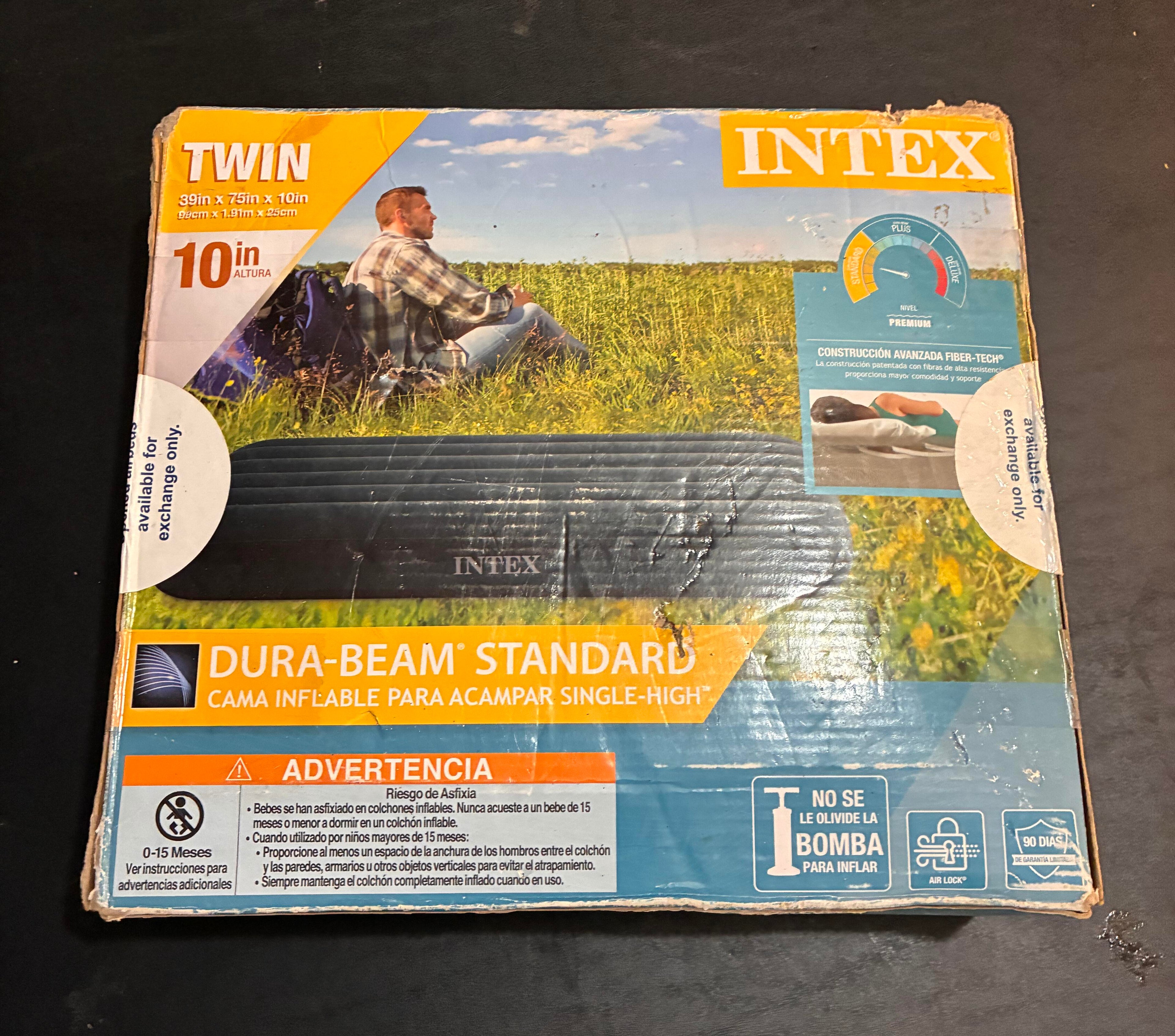 Intex Twin Size Air Mattress - Damaged Box/Sealed