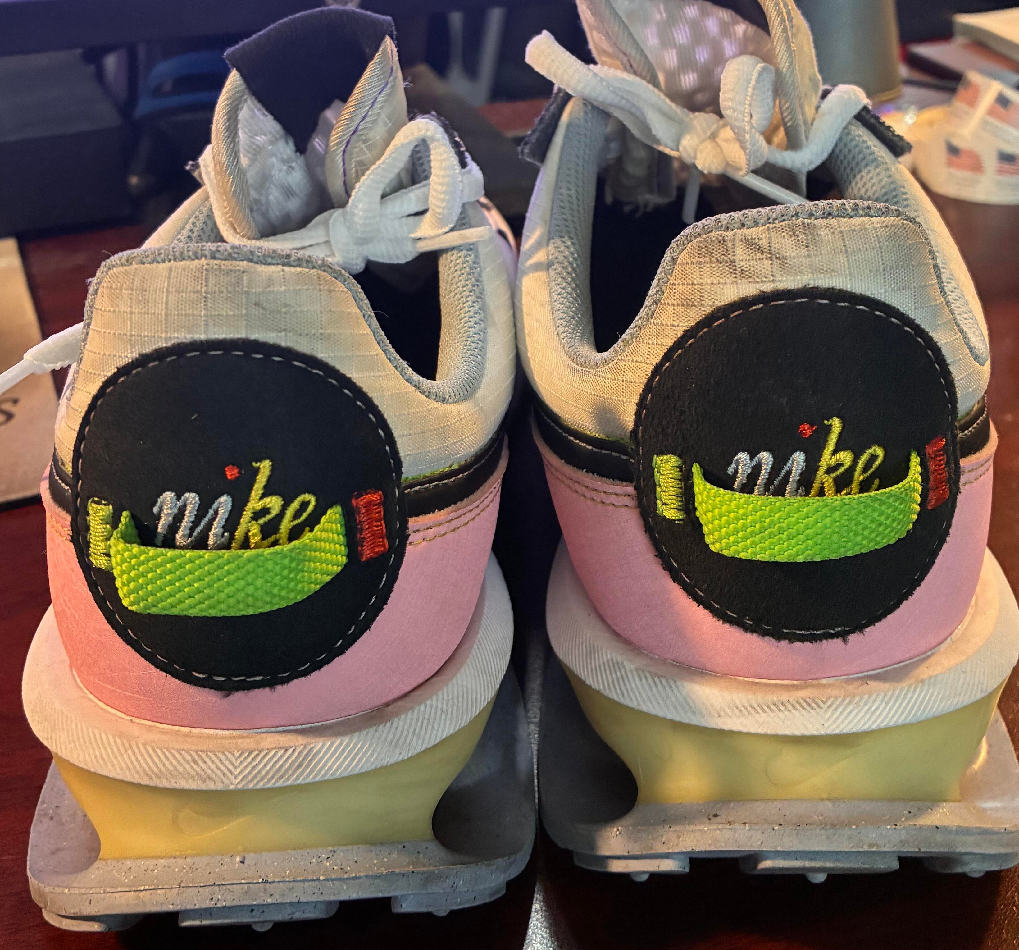 Nike Air Max Pre-Day Unisex Shoes Size 10, Color: White/Black/Cobalt Bliss - Used