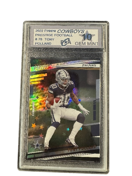 2022 Panini Prestige #78 Tony Pollard PSA 10 GEM MINT