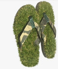 Camo / Green Grass Grass Flip Flops