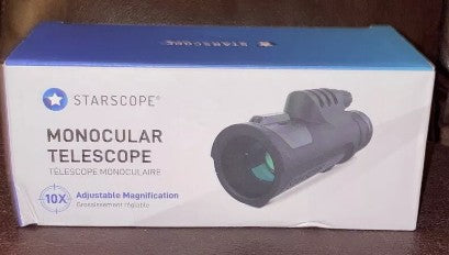 STARSCOPE Monocular Telescope 10X Adjustable Magnification