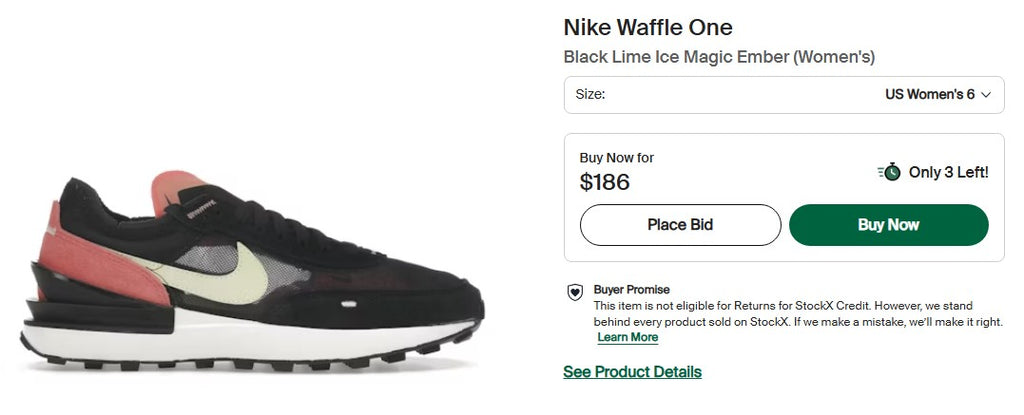 Nike Waffle One Size 10W. New no box.