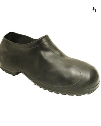 Tingley 1300 Work Rubber Overshoe, Medium (8-9.5), Black