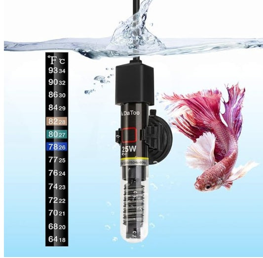 Mini Aquarium Heater 25W Small Fish Tank Heater
