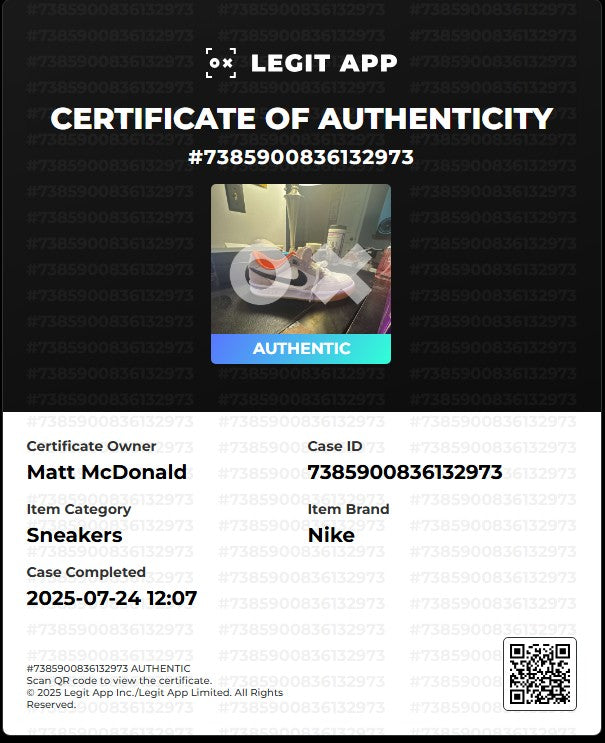 Nike Adversary Premium SB Turf Orange Gum Size 8.5M - COA Authentic