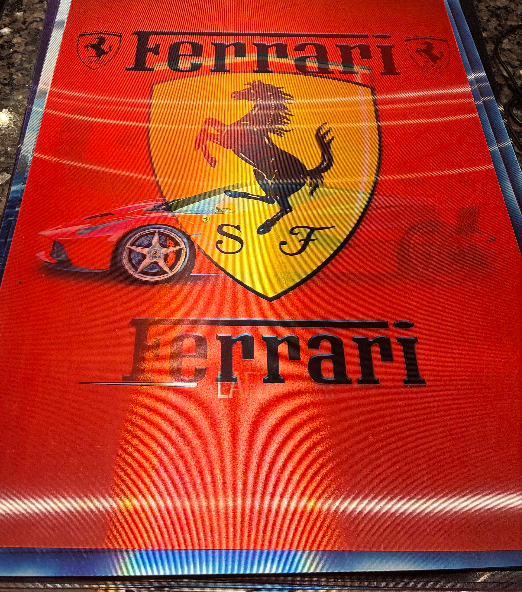 3D Poster (15.5 x 11.5) Ferrari