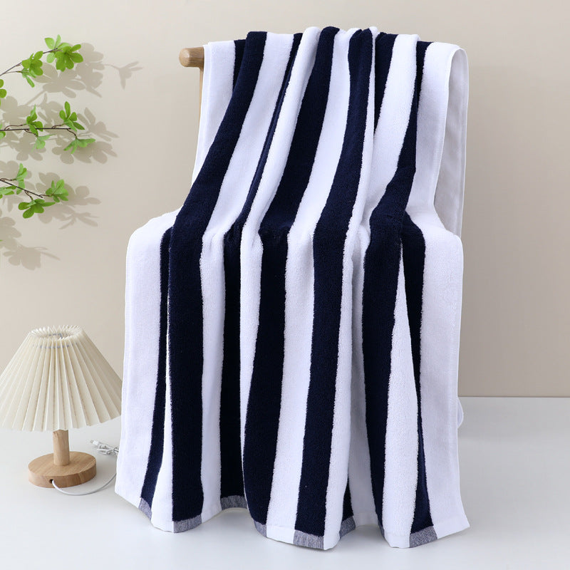 Lake Effect Premium Beach Towel 30in x 70inch super soft and huge (Black)