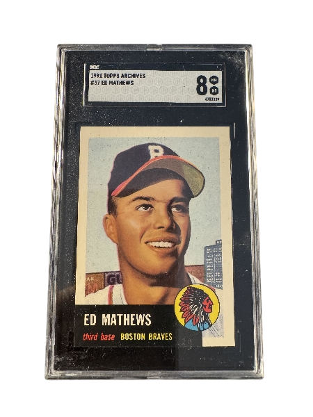 1991 Topps Archives T # 37 Eddie Mathews