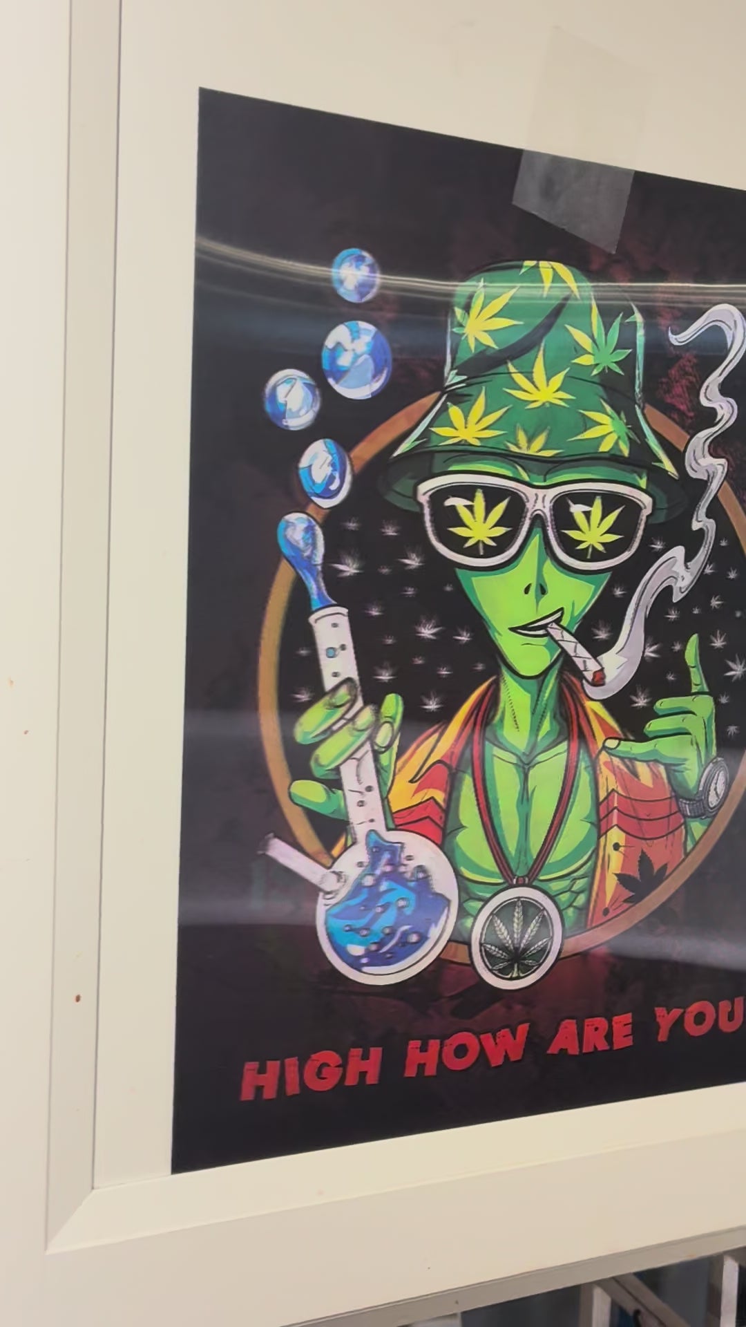 3D Poster (15.5 x 11.5) Smoking Aliens