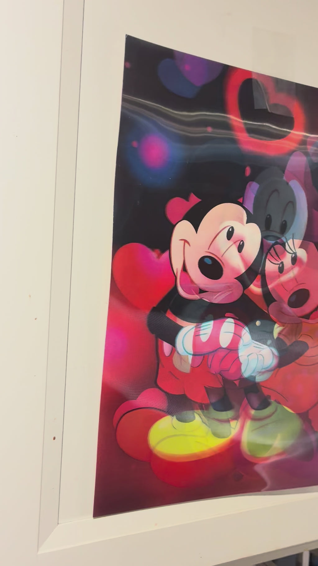 3D Poster (15.5 x 11.5) Mickey and Minnie Mouse