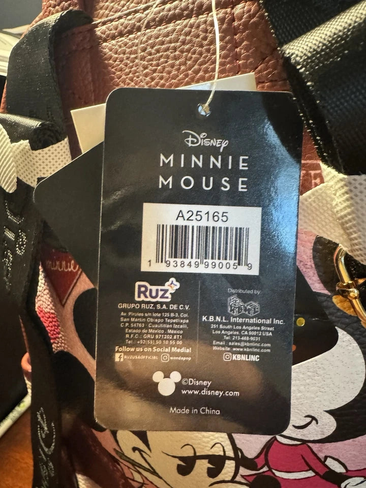 New Wondapop Minnie Mouse *Vegan Leather Designer Series 12'' Backpack