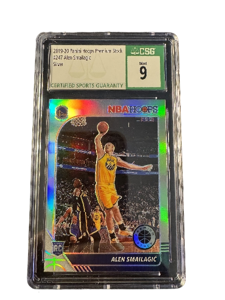 2019 -20 Panini Hoops Premium Stock Alen Smailagic CSG 9.5 RC