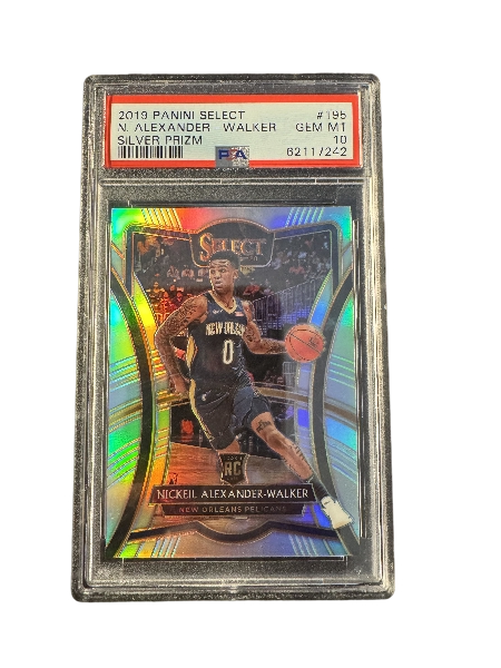 PSA 10 2019 Panini Select Nickeil Alexander-Walker Silver Prism Rookie #195 /10